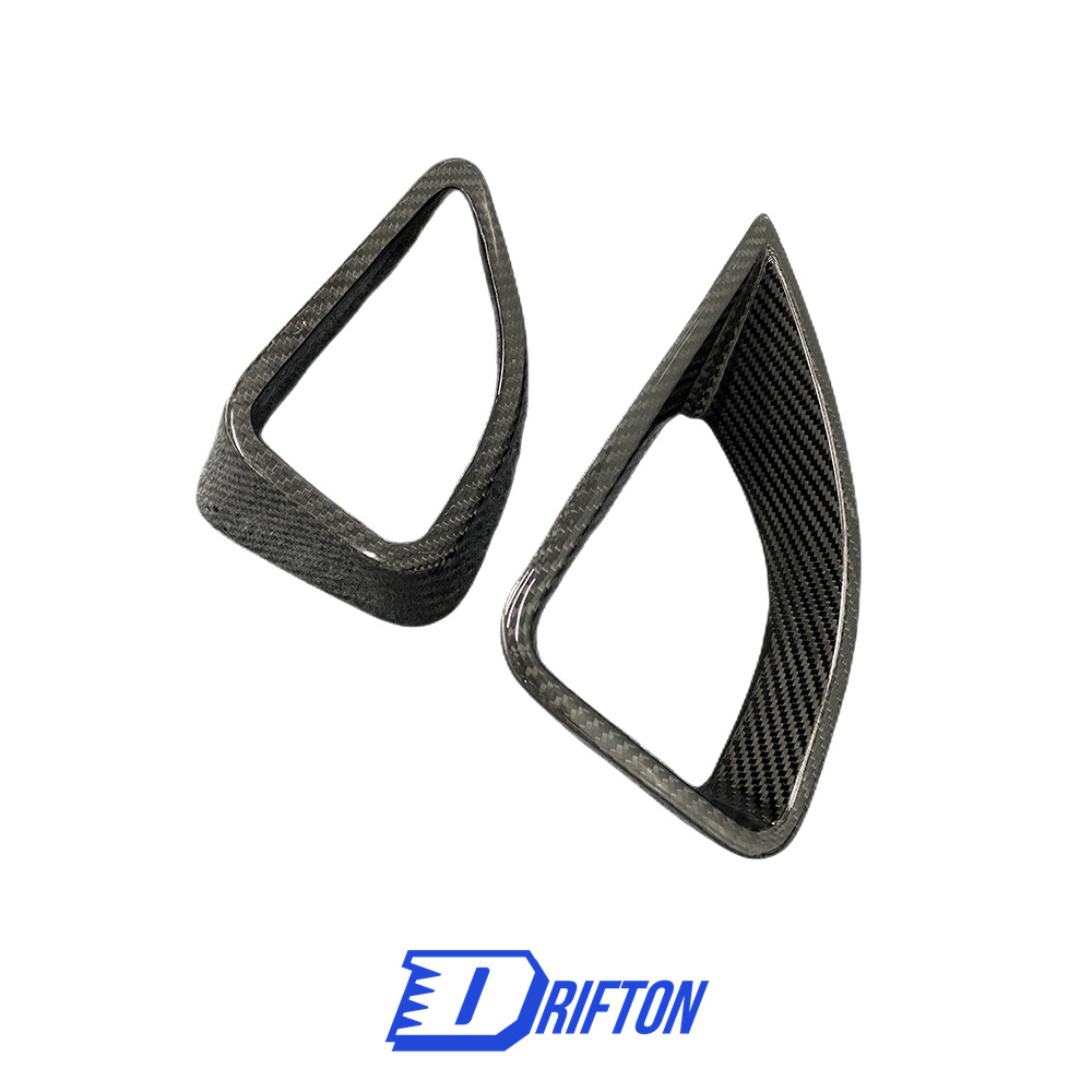 Dry Carbon Fiber Front Bumper Vent Cover For Mercedes Benz W167 GLE 450 2020-2023