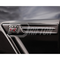 Carbon Fiber Fender Emblem Replacemnet For Nissan R35 GTR 2008-2016
