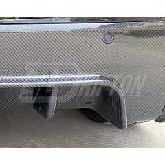 Dry Carbon Fiber Rear Diffuser With Light With Exhaust Tips For Mercedes Benz W167 GLE 450 2020-2023