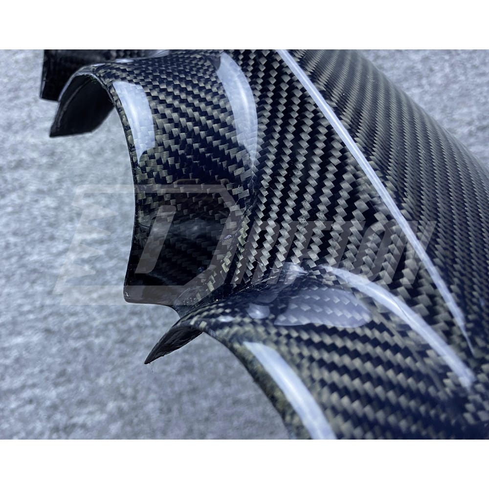 Contact us to get professional assistance & order. Features: &bull; High-tech production line(3D Scanning&rarr;3Ddesign&rarr;3D printing&rarr;CNC mold&rarr;Tests) &bull; High fitting accuracy &bull; Made by Real Carbon Fiber material &bull; 3K/6K/12K Plain/Twill/Forged Carbon Fiber Weave Finished Option &bull; Glossy & Matte Finishing, UV Protection From Fading &bull; Carefully Packaged by Carton Box with Wooden Frame &bull; Global shipping by air & sea &bull; Any products produce by DRIFTON will offer after-sales support & guarantee