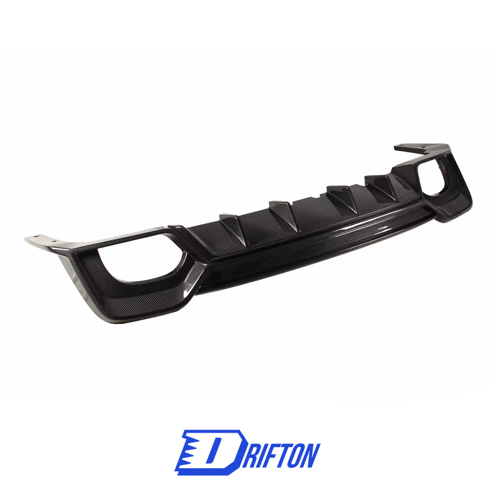 PT Style Dry Carbon Fiber Rear Diffuser For Audi RS6 C8 RS7 2019-2022