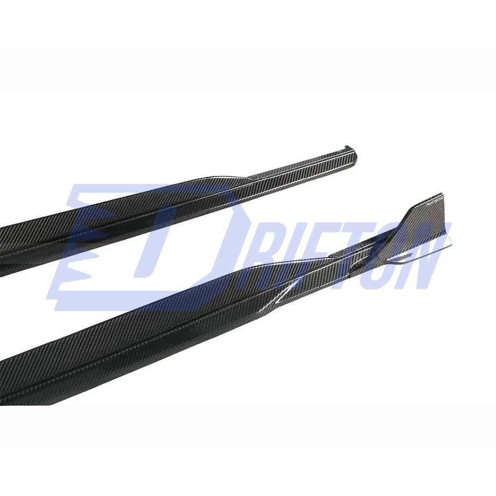 PT Style Dry Carbon Fiber Side Skirt For Audi RS6 C8 RS7 2019-2022
