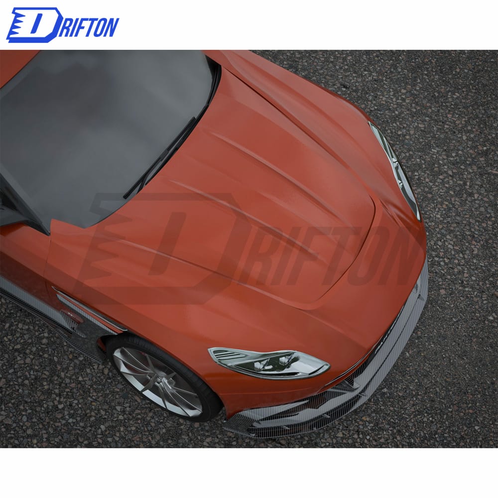 Paketchz Style Dry Carbon Fiber Front Fender Trim For Aston Martin DB11
