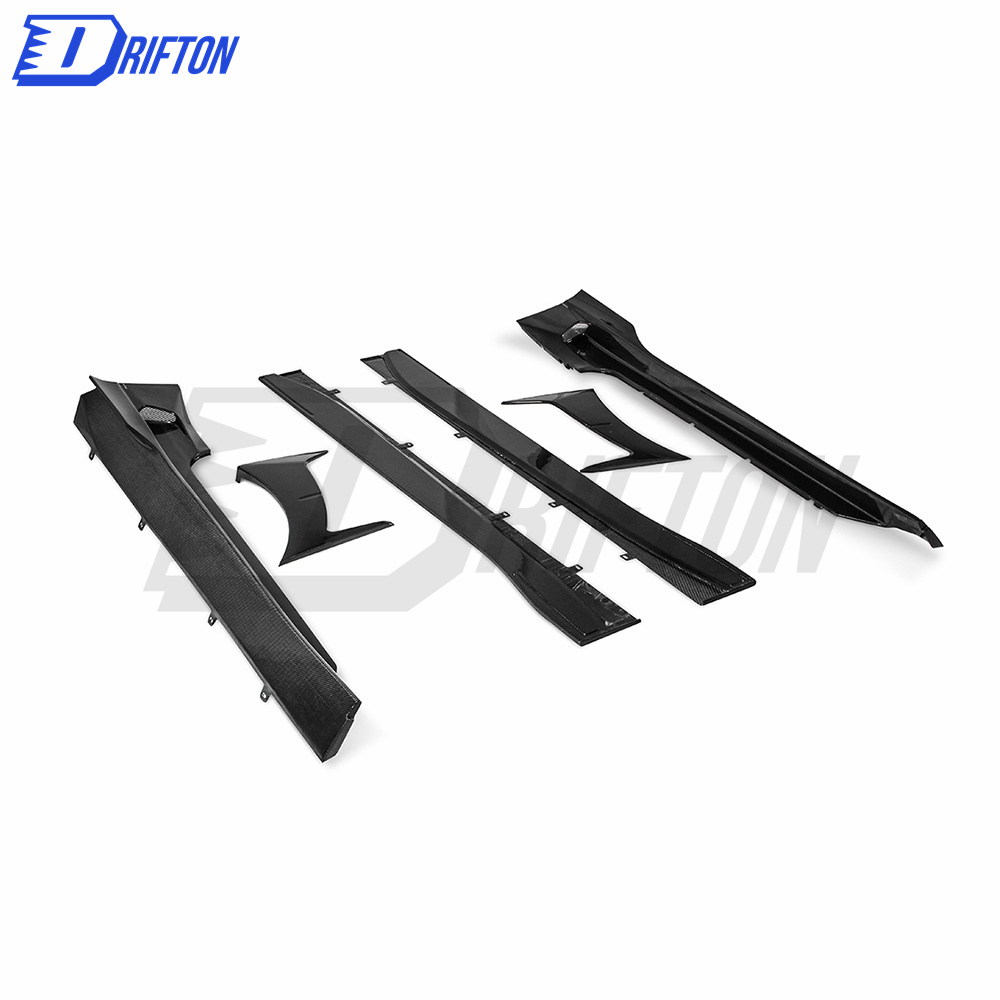Paketchz Style Dry Carbon Fiber Side Skirt Trims Planel For Aston Martin DB11