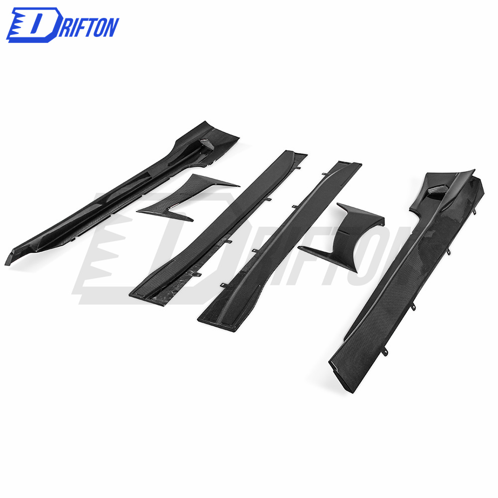 Paketchz Style Dry Carbon Fiber Side Skirt Trims Planel For Aston Martin DB11
