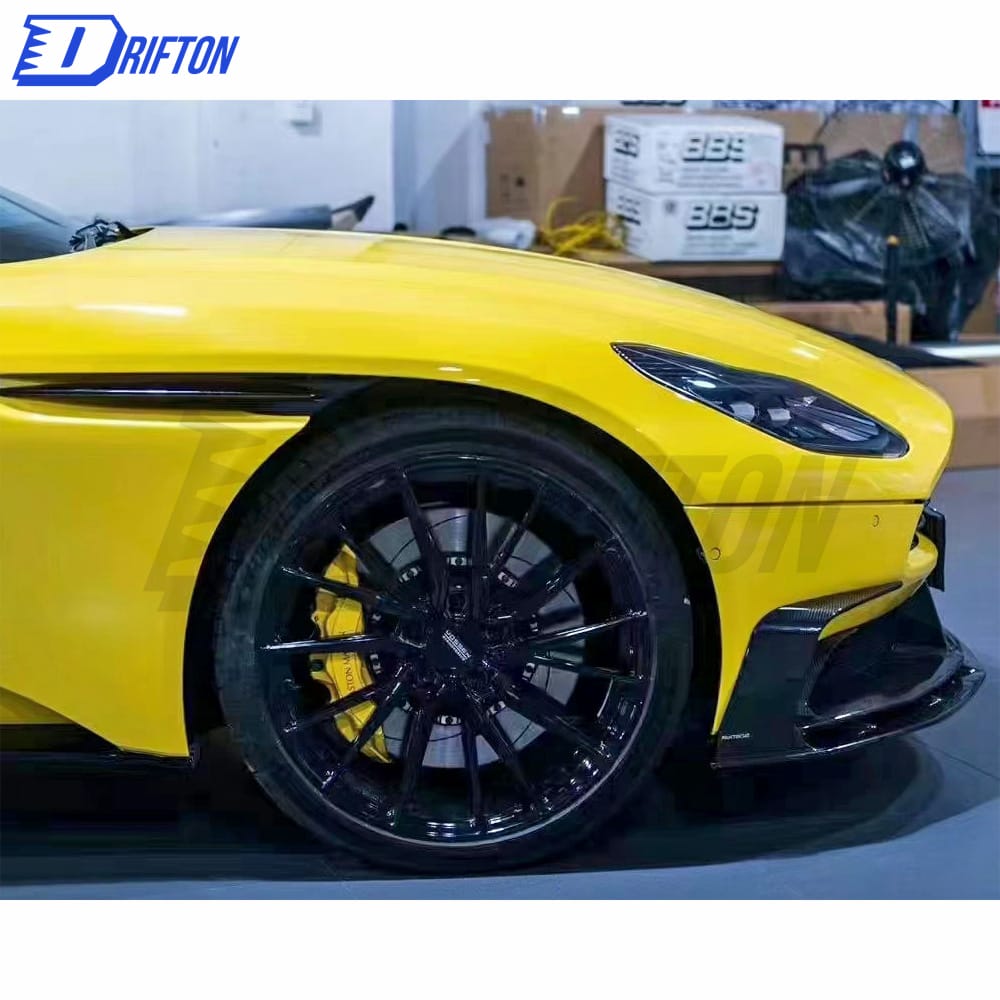 Paktechz Style Dry Carbon Fiber Front Lip & Canards For Aston Martin DB11 2017-2022
