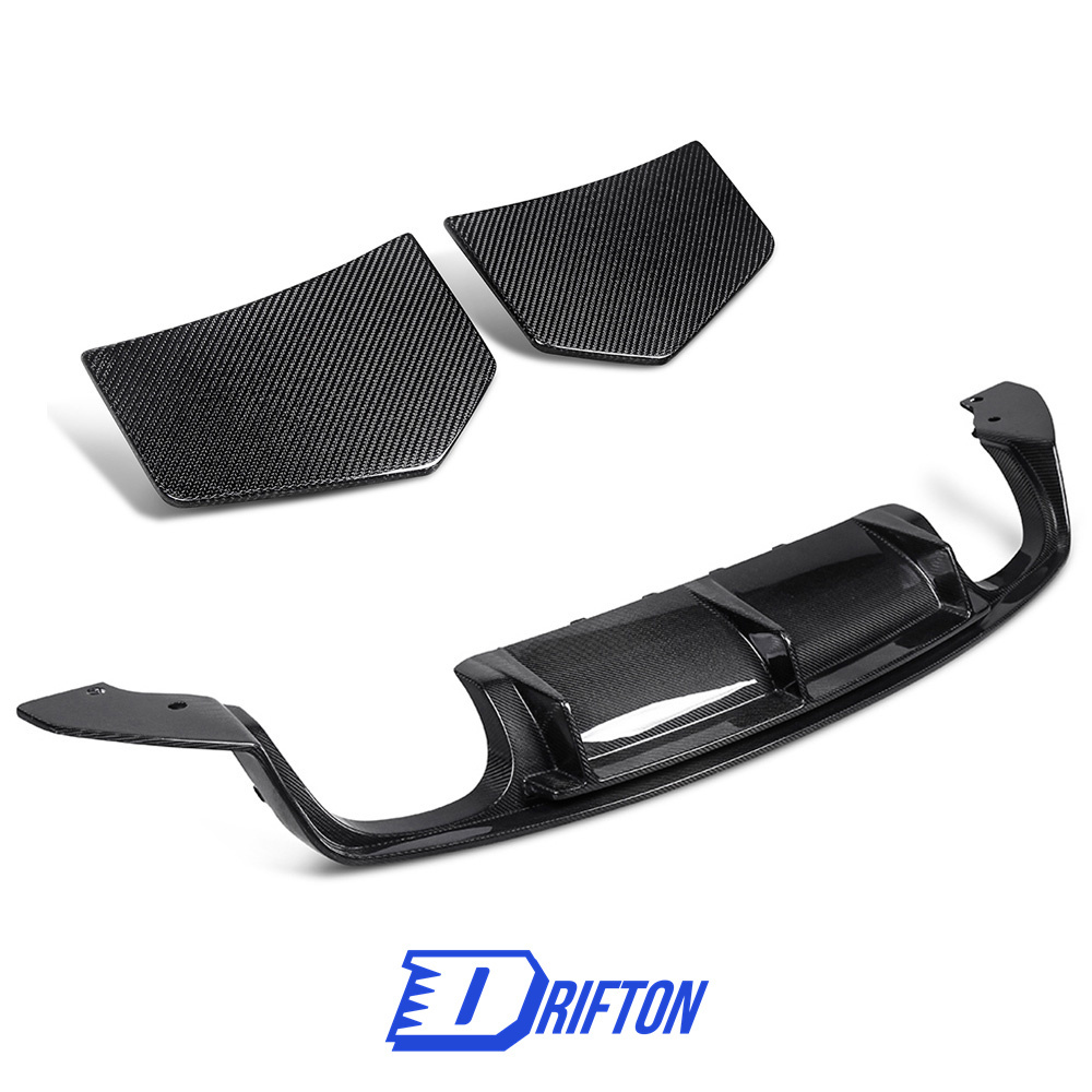 Performence Style Dry Carbon Fiber Rear Diffuser For Audi TT TTS TTRS 2015-2022