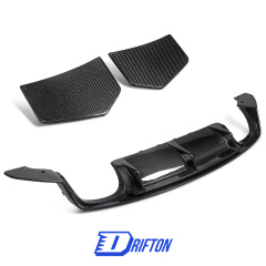 Performence Style Dry Carbon Fiber Rear Diffuser For Audi TT TTS TTRS 2015-2022