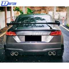 Performence Style Dry Carbon Fiber Rear Diffuser For Audi TT TTS TTRS 2015-2022