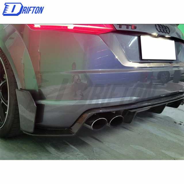 Performence Style Dry Carbon Fiber Rear Diffuser For Audi TT TTS TTRS 2015-2022
