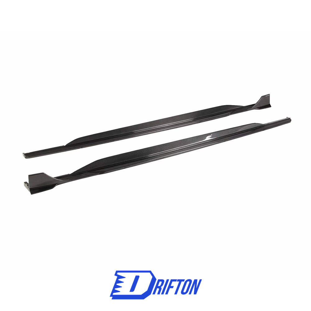 PT Style Dry Carbon Fiber Side Skirt For Audi RS6 C8 RS7 2019-2022