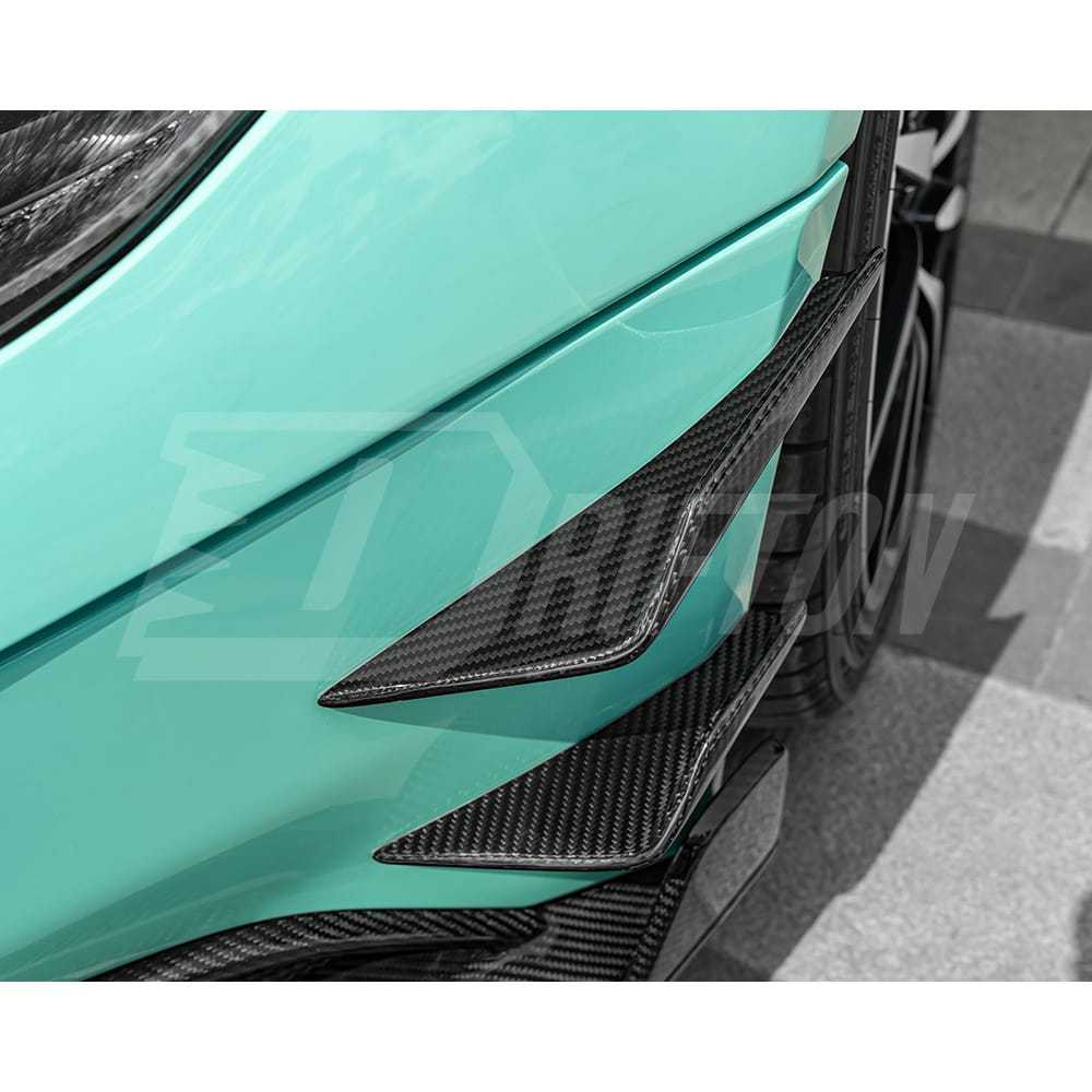 CMST Style Dry Carbon Fiber Front Canards For Aston Martin DB11 2017-2022