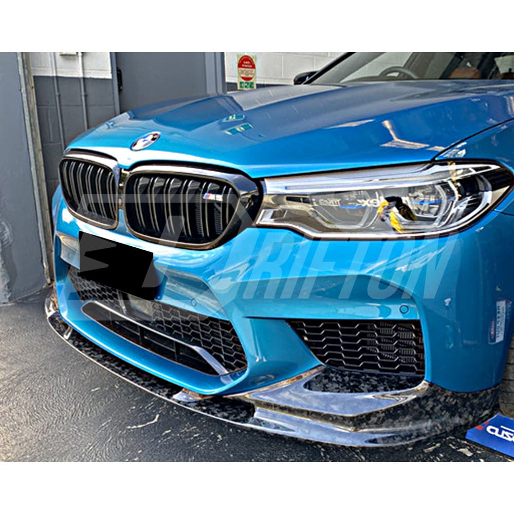 3D Style Dry Carbon Fiber Front Lip For BMW 5 Series F90 M5 2017-2019