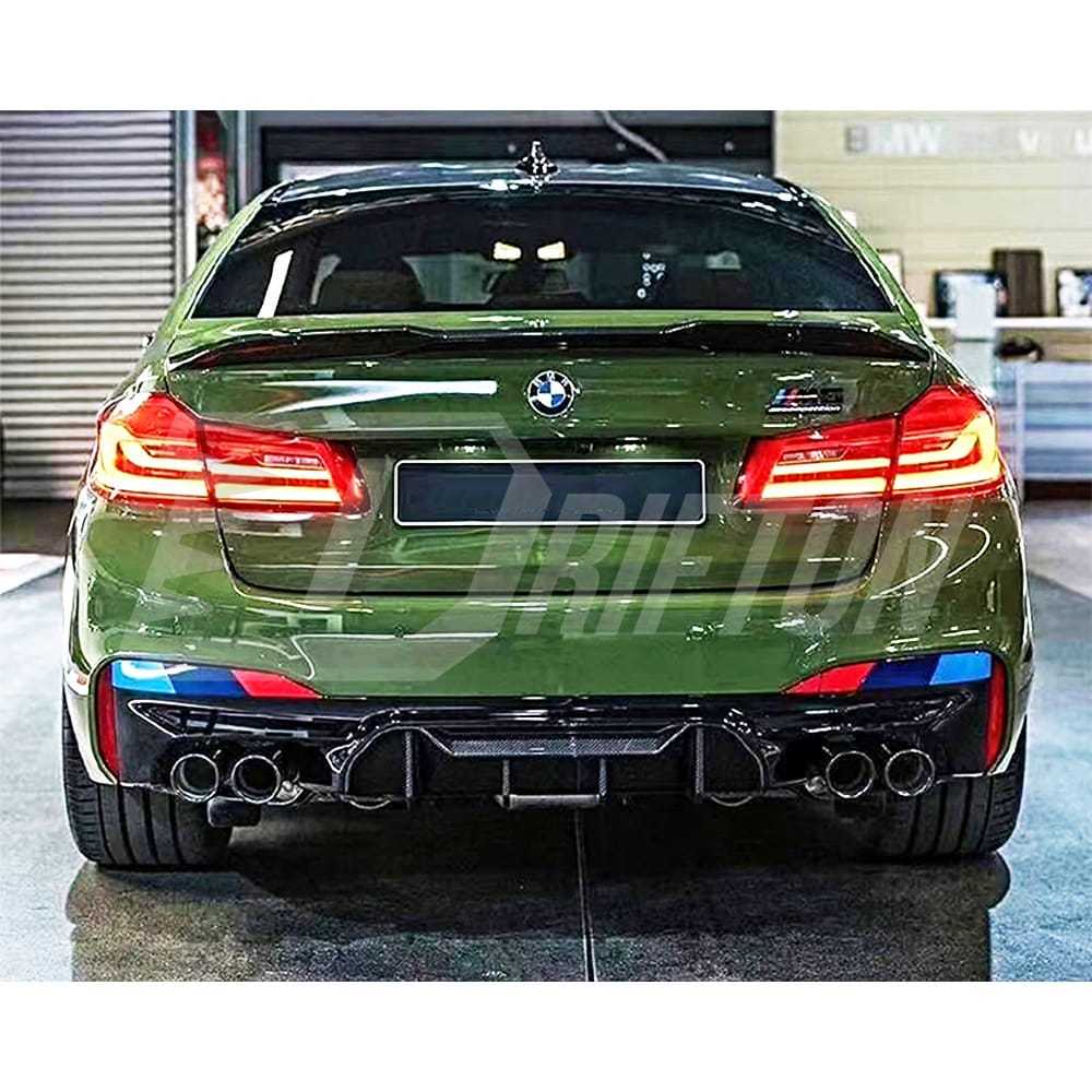 MP Style Carbon Fiber Rear Diffuser For BMW 5 Series F90 M5 2017-2023