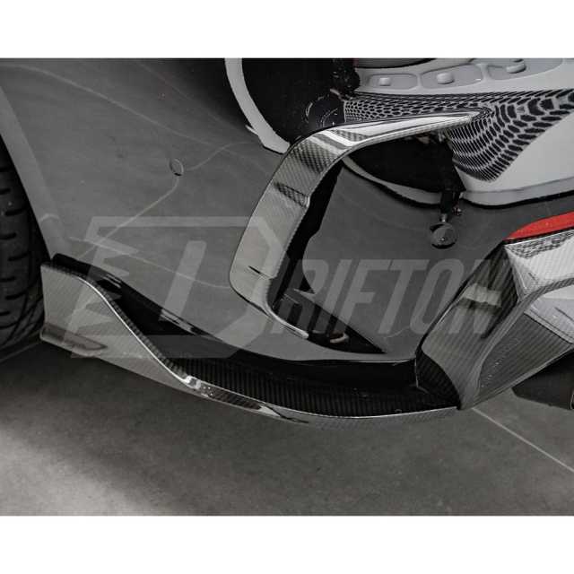 Dry Carbon Fiber Rear Bumper Canards For BMW 4 Seires G22 G23 2021-2024