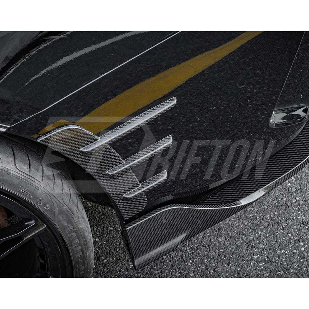 SQ Style Dry Carbon Fiber Rear Fender Trim For BMW 4 Seires G22 G23 2021-2024