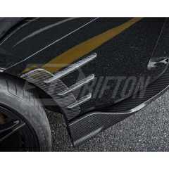 SQ Style Dry Carbon Fiber Rear Fender Trim For BMW 4 Seires G22 G23 2021-2024