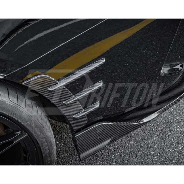 SQ Style Dry Carbon Fiber Rear Fender Trim For BMW 4 Seires G22 G23 2021-2024