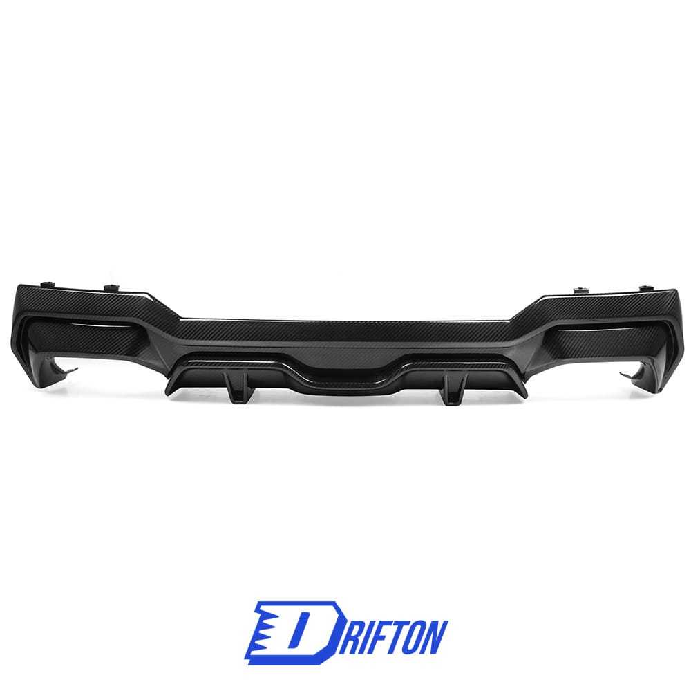 SQ Style Dry Carbon Fiber Rear Diffuser For BMW 4 Seires G22 G23 2021-2024
