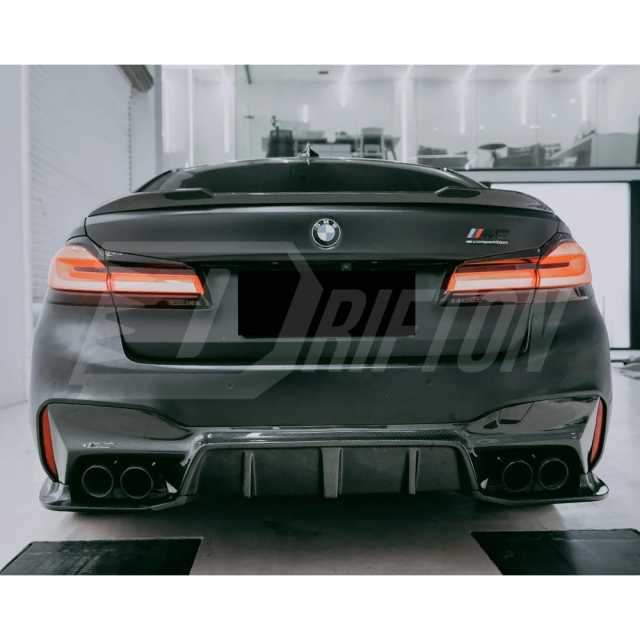 3D Style Dry Carbon Fiber Rear Diffuser For BMW 5 Series F90 M5 2017-2023