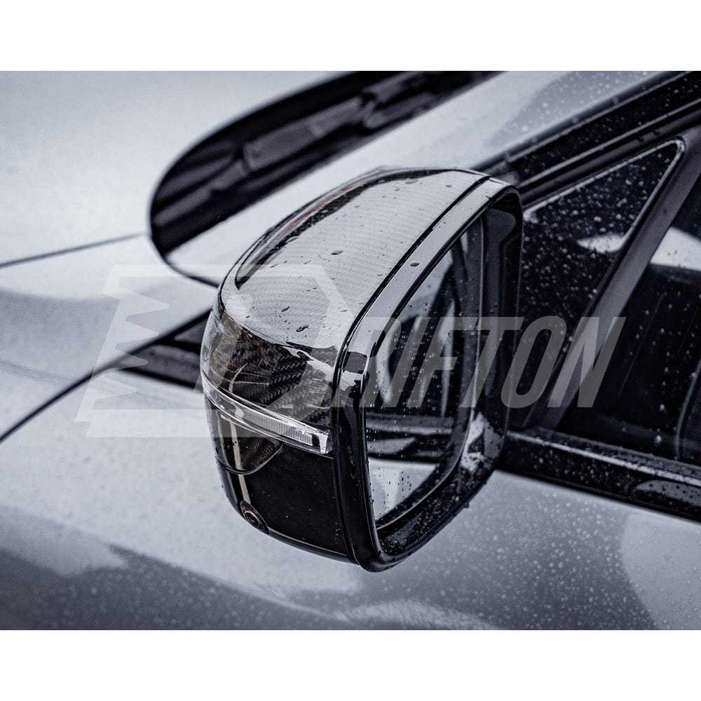M4 Style Dry Carbon Fiber Mirror Cap For BMW 4 Seires G22 G23 G26 2021-2024