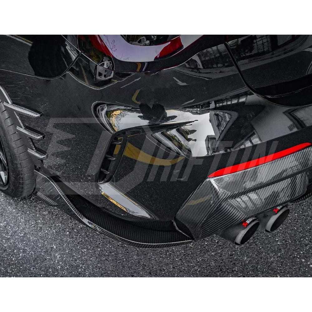 SQ Style Dry Carbon Fiber Rear Diffuser For BMW 4 Seires G22 G23 2021-2024