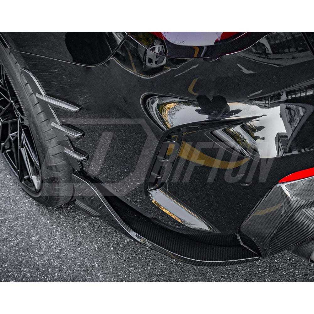 SQ Style Dry Carbon Fiber Rear Fender Trim For BMW 4 Seires G22 G23 2021-2024