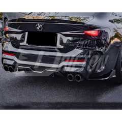 SQ Style Dry Carbon Fiber Rear Diffuser For BMW 4 Seires G22 G23 2021-2024