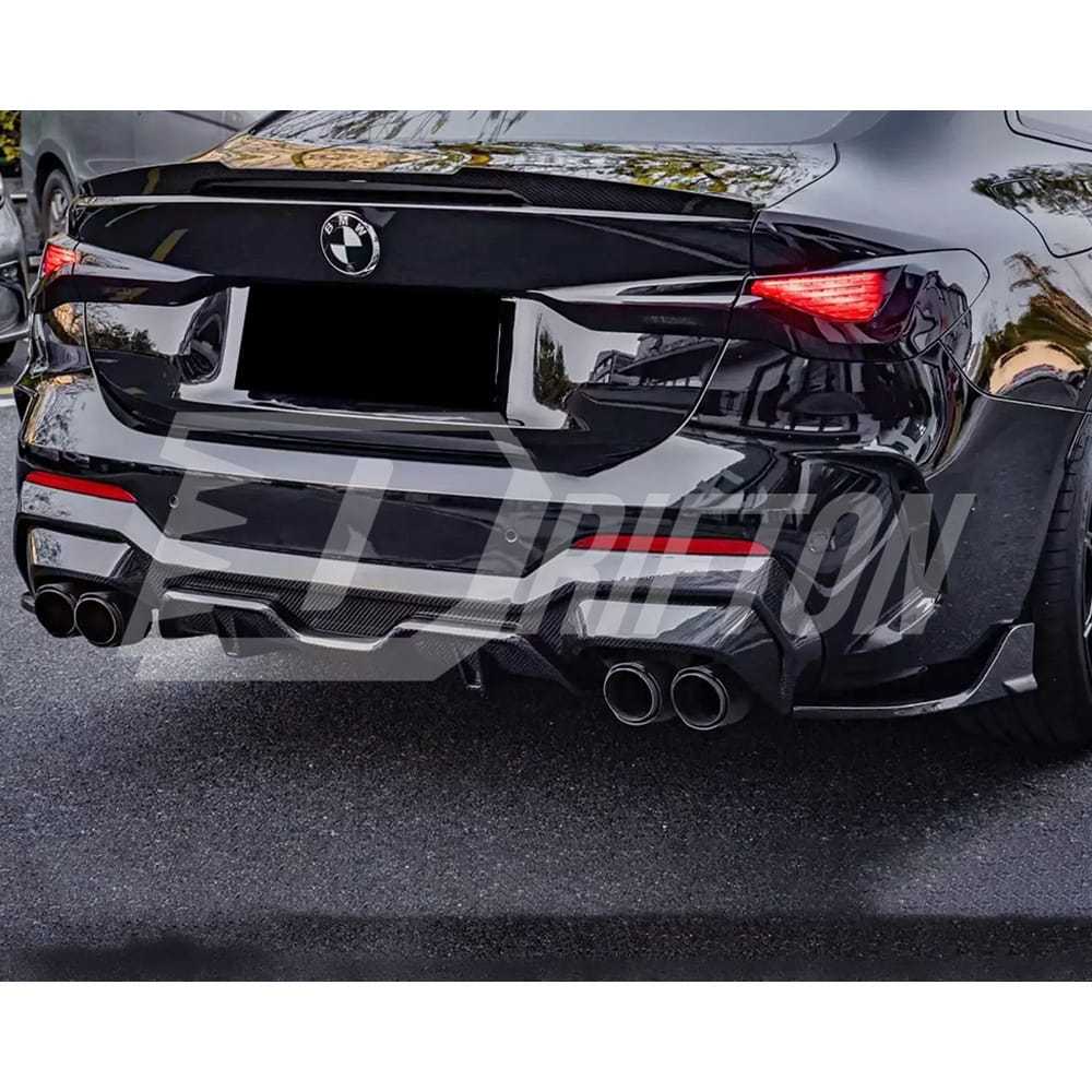 M4 Style Dry Carbon Fiber Rear Trunk Spoiler For BMW 4 Seires G22 G82 2021-2024