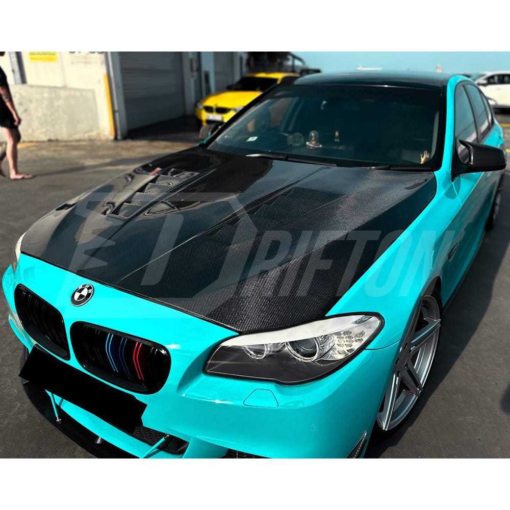 Hamann Style Carbon Fiber Hood For BMW 5 Series F10 F11 F07 M5 2010-2016