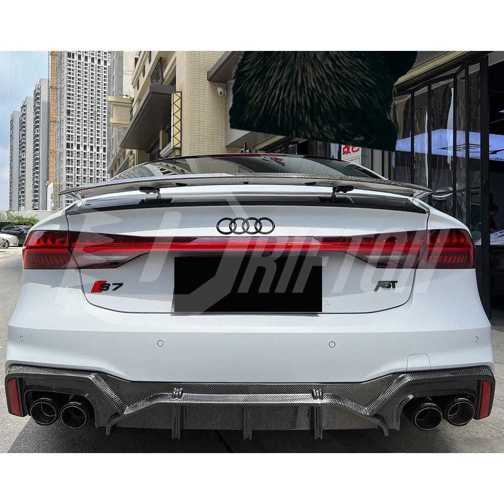 ABT Style Carbon Fiber Rear Diffuser For Audi A7 S7 C8 2019-2024