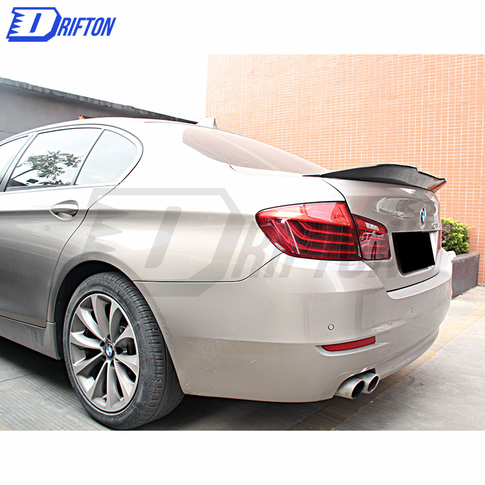 PSM Style Carbon Fiber Rear Spoiler Trunkg Wing For BMW 5 Series F10 F18 2010-2016
