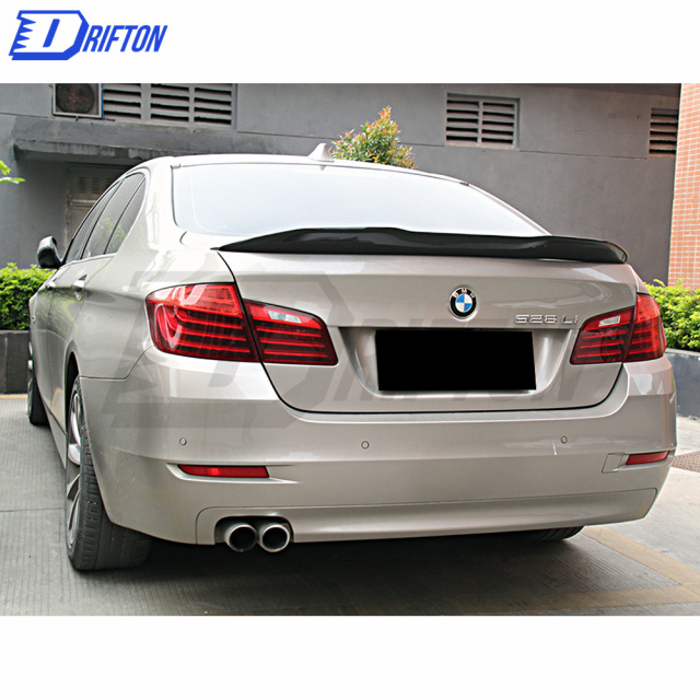 PSM Style Carbon Fiber Rear Spoiler Trunkg Wing For BMW 5 Series F10 F18 2010-2016