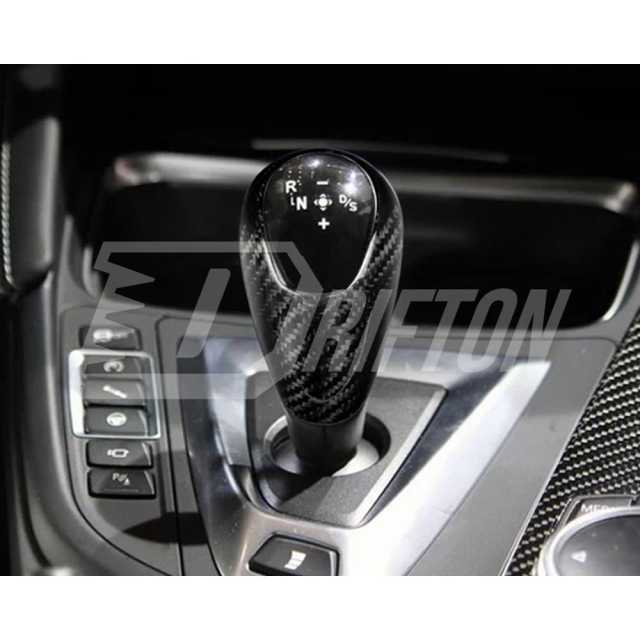 Carbon Fiber Interior Gear Knob Cover Replacement For BMW 5 Series F10 M5 2010-2016