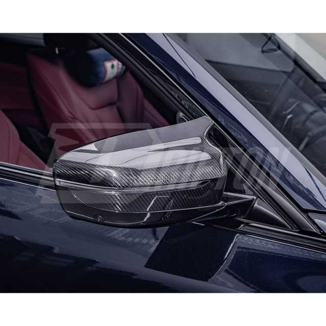 M5 Style Dry Carbon Fiber Mirror Cap For BMW 4 Seires G22 G23 G26 2021-2024