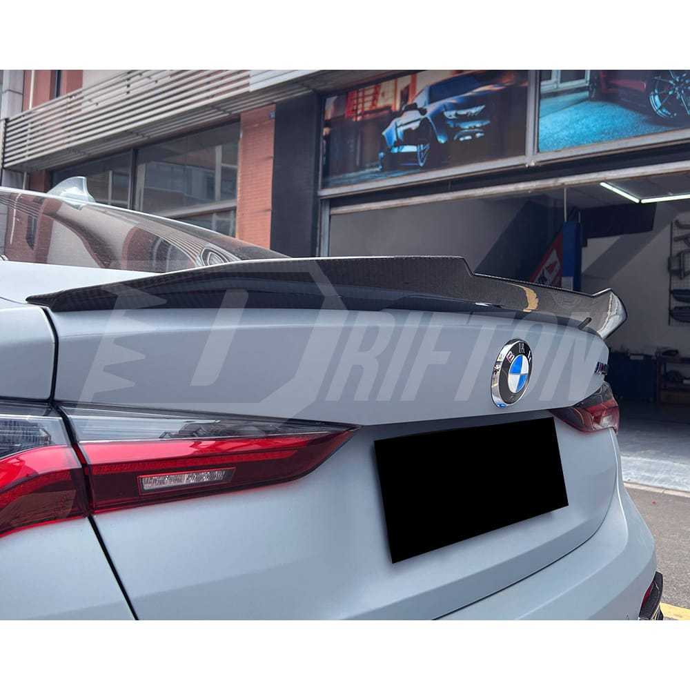 PSM Style Dry Carbon Fiber Rear Trunk Spoiler For BMW 4 Seires G22 G82 2021-2024