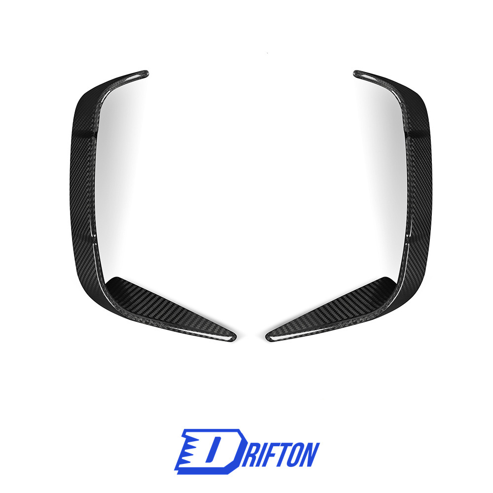 Dry Carbon Fiber Rear Bumper Canards For BMW 4 Seires G22 G23 2021-2024