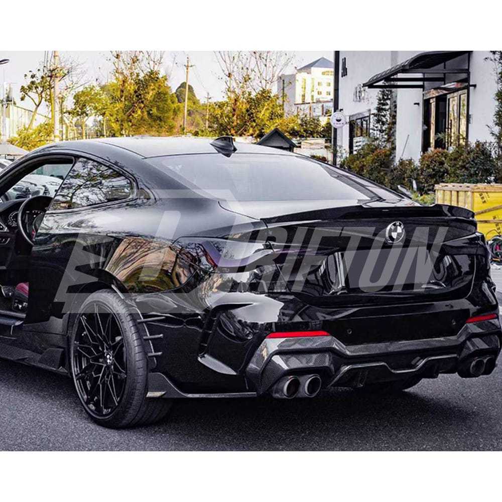 M4 Style Dry Carbon Fiber Rear Trunk Spoiler For BMW 4 Seires G22 G82 2021-2024