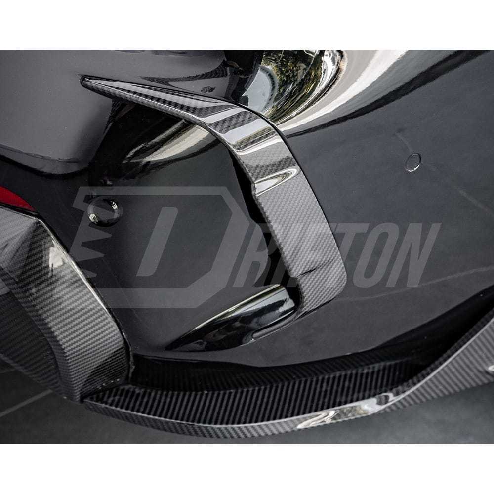Dry Carbon Fiber Rear Bumper Canards For BMW 4 Seires G22 G23 2021-2024