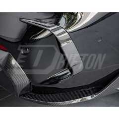 Dry Carbon Fiber Rear Bumper Canards For BMW 4 Seires G22 G23 2021-2024