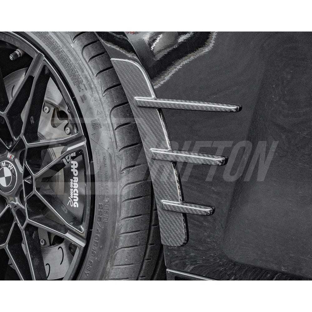SQ Style Dry Carbon Fiber Front Fender Trim For BMW 4 Seires G22 G23 2021-2024