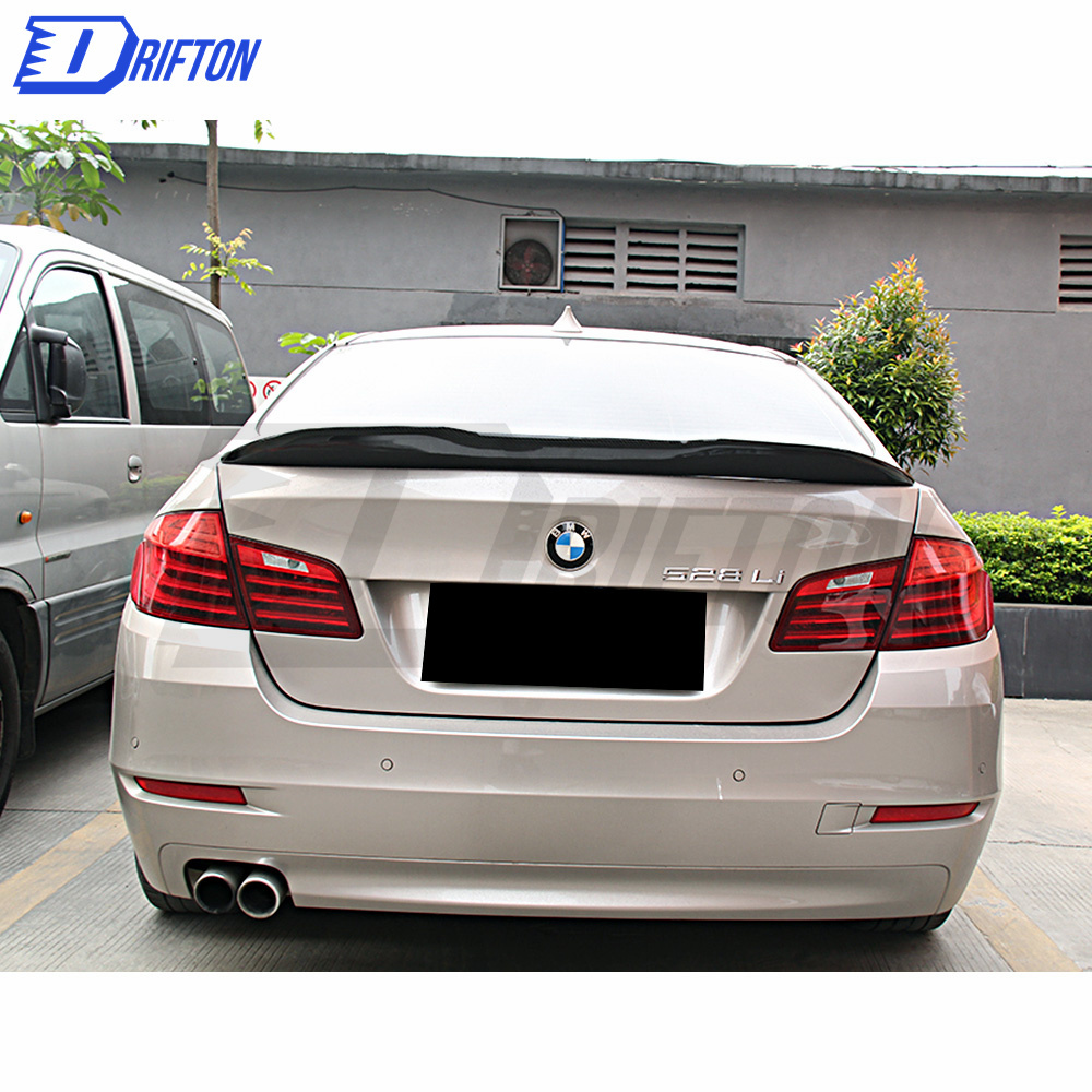 PSM Style Carbon Fiber Rear Spoiler Trunkg Wing For BMW 5 Series F10 F18 2010-2016