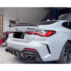 PSM Style Dry Carbon Fiber Rear Trunk Spoiler For BMW 4 Seires G22 G82 2021-2024