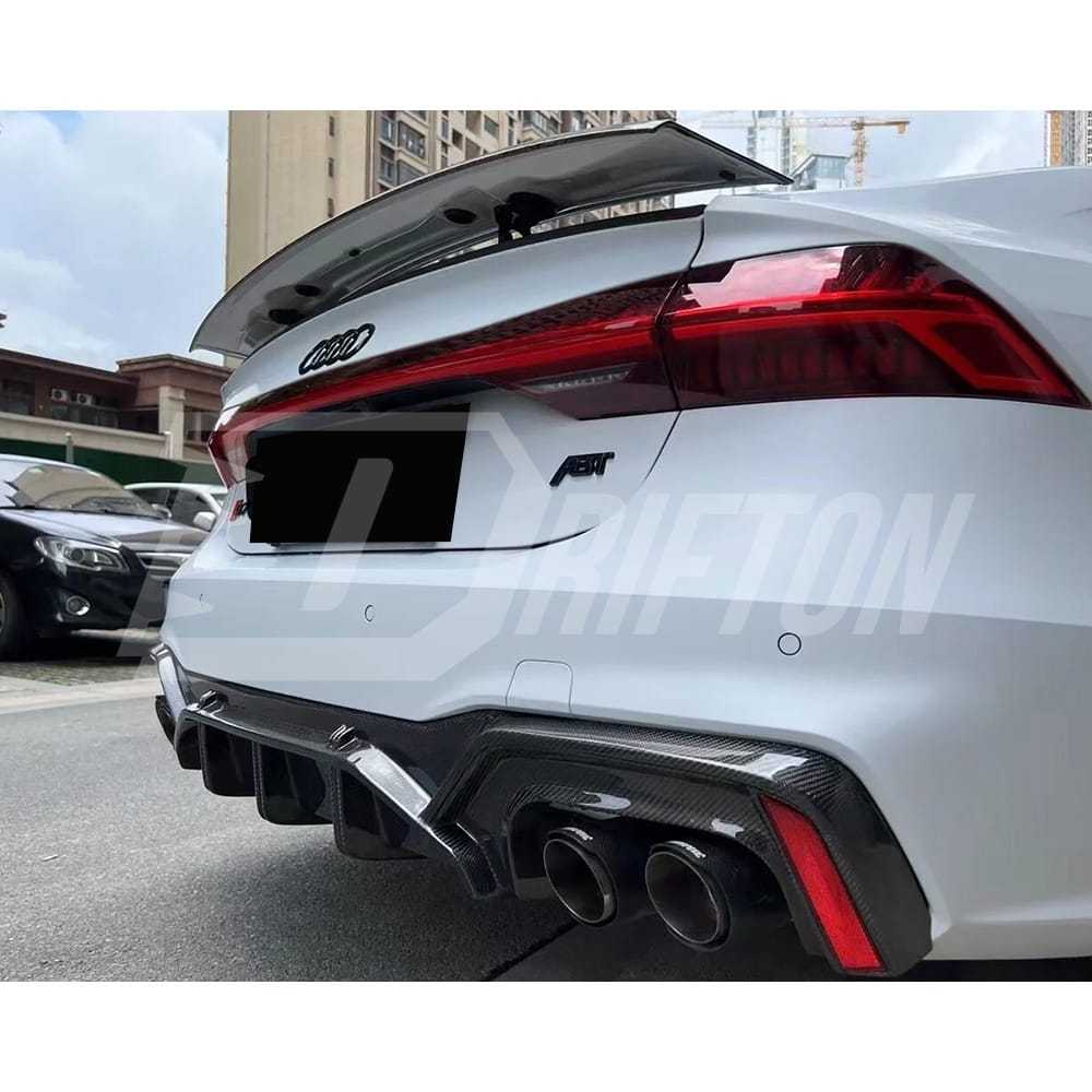 ABT Style Carbon Fiber Rear Diffuser For Audi A7 S7 C8 2019-2024