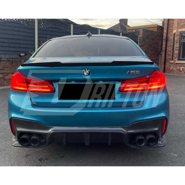3D Style Dry Carbon Fiber Rear Diffuser For BMW 5 Series F90 M5 2017-2023