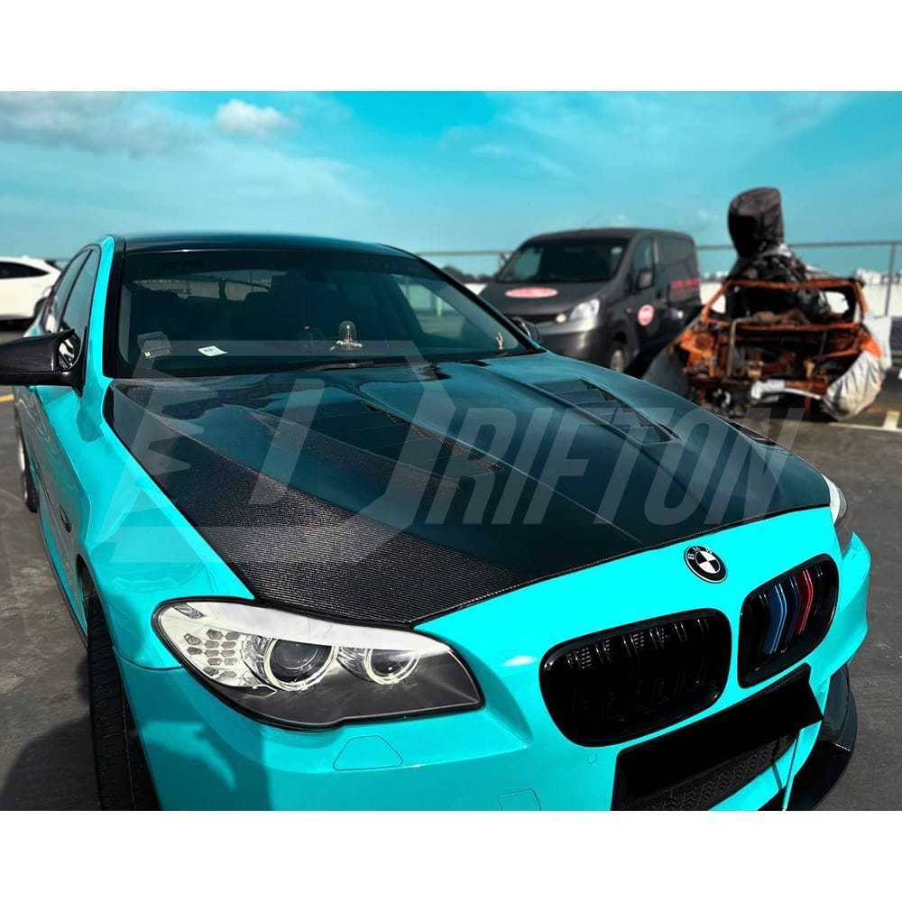 Hamann Style Carbon Fiber Hood For BMW 5 Series F10 F11 F07 M5 2010-2016