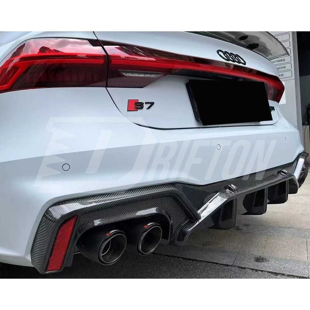 ABT Style Carbon Fiber Rear Diffuser For Audi A7 S7 C8 2019-2024