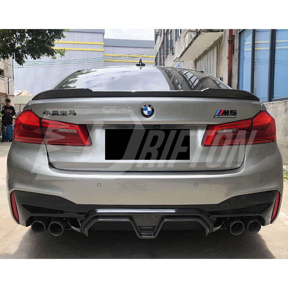 CS Style Dry Carbon Fiber Rear Diffuser For BMW 5 Series F90 M5 2017-2023