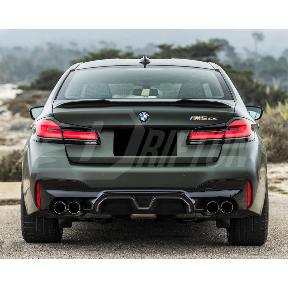 CS Style Dry Carbon Fiber Rear Diffuser For BMW 5 Series F90 M5 2017-2023
