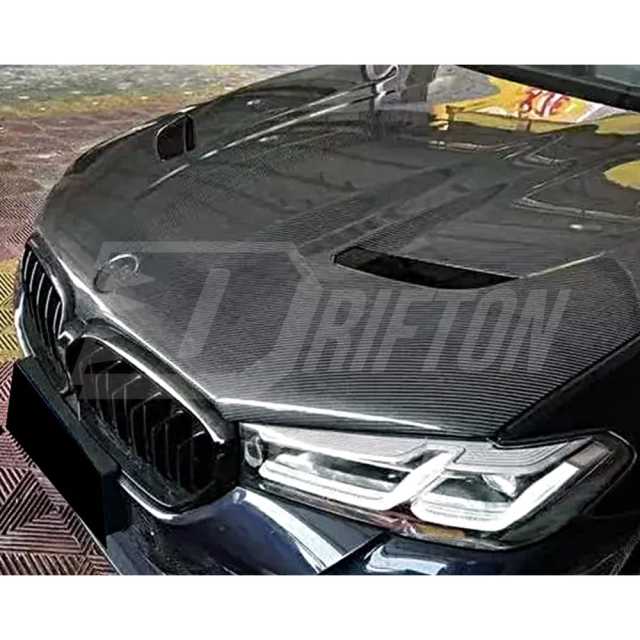 CS Style Carbon Fiber Hood For BMW 5 Series F90 M5 G30 2017-2023